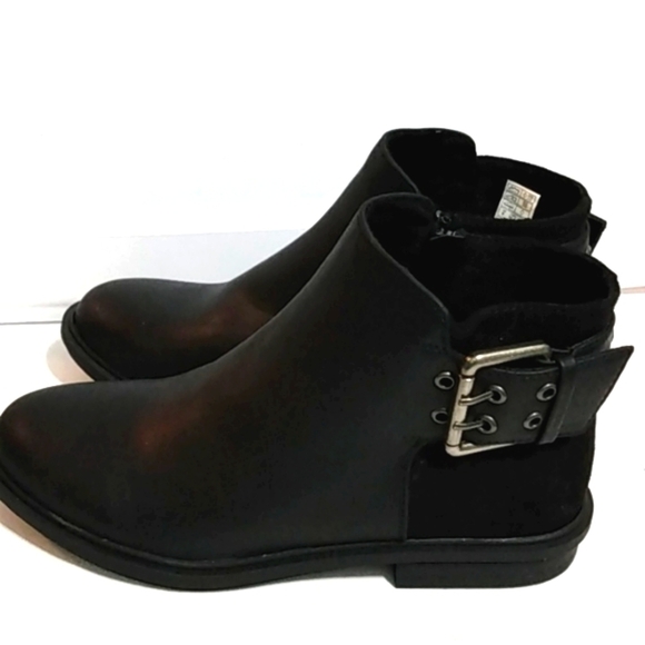 ROCKET DOG BLACK MOTO BOOTS COMBAT ANKLE BOOTIES SIZE 6 NWOT - Picture 5 of 9